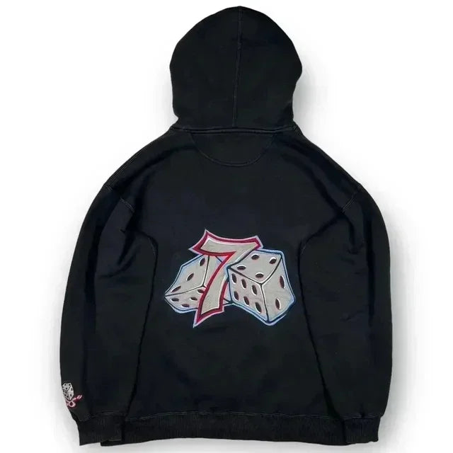 JNCO Hoodie Y2K Retro Hip Hop Skull Graphic