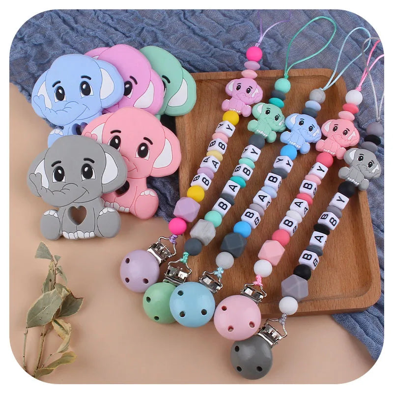 Baby Personalized Name Pacifier Clip Newborn Pacifiers Holder