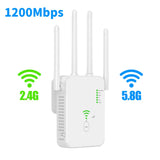 Wireless 5G WiFi Repeater 1200Mbps Router Wifi Booster