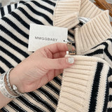 Newborn Baby Girl Boy Striped Jacket Infant Toddler
