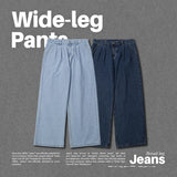 INFLATION Blue Retro Washed Denim Pants Male Classic