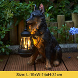 Solar Simulation Animal Light Outdoor Waterproof Resin Dog