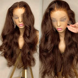 13x4 13x6 Brown Body Wave Lace Front Human