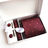 6piece Set Classic Printed DotsTies for Men Kerchief