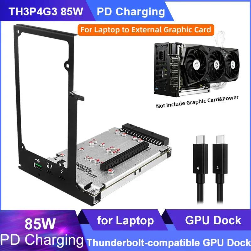TH3P4G3 85W PD Charging Thunderbolt-compatible GPU Dock for