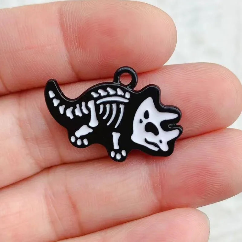 10pcs Dinosaur Dog Animal Charm for Jewelry Making