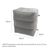 3 Layers Inflatable Travel Foot Rest Pillow Airplane