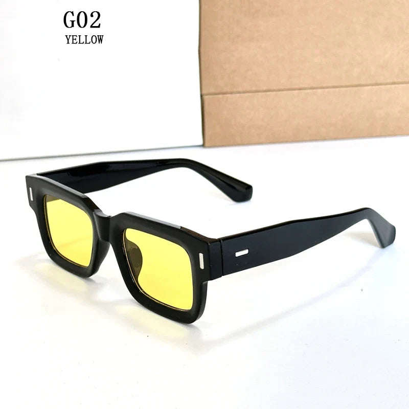 2024 New Square Sunglasses For Men Vintage Fashion