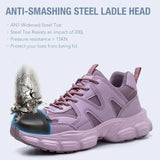 Women Safety Shoes New Steel Toe Work Safety