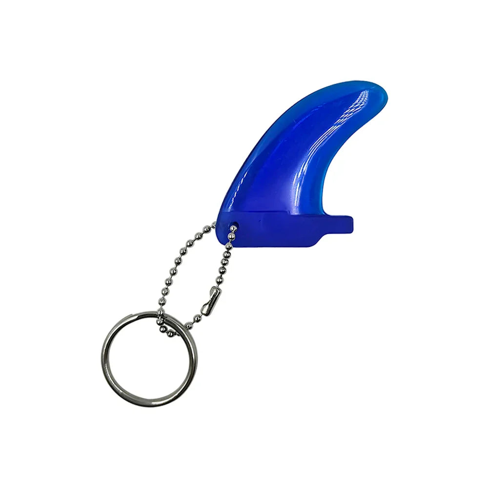 Key Chain Ring Clear Colorful Surf Fins Key