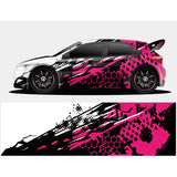 Pink Sticker Car Full Wrap Sticker Car Decal Decorative Cut Body Racing Graphic Decal Vinyl Wrap Modern Design Red Width 60cm