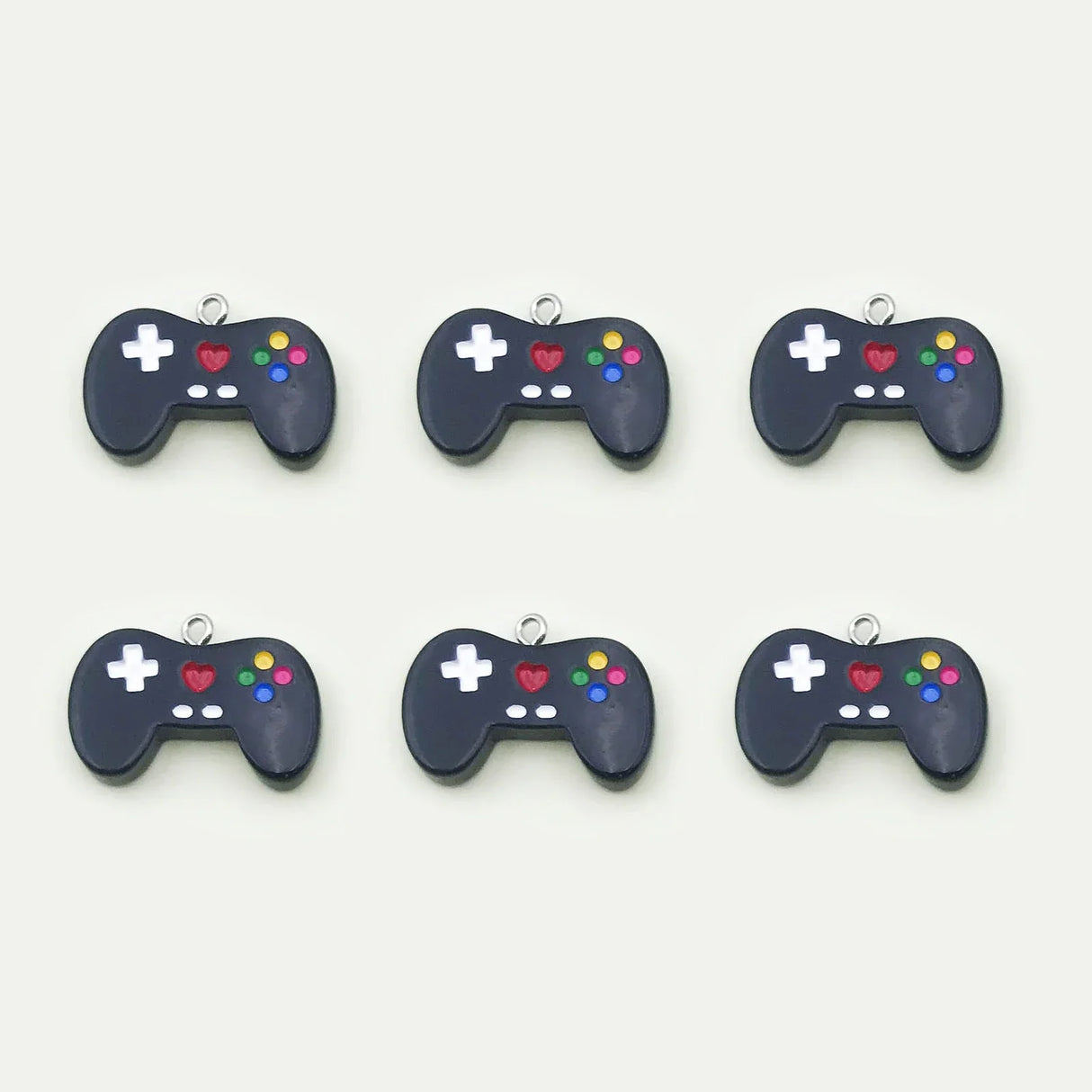 Randomly 610Pcs Colorful Resin Game Controller Charms Pendants