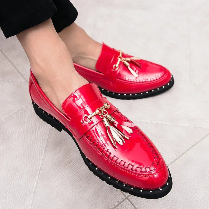 Men tassel loafers Mens loafers leather Man shoes