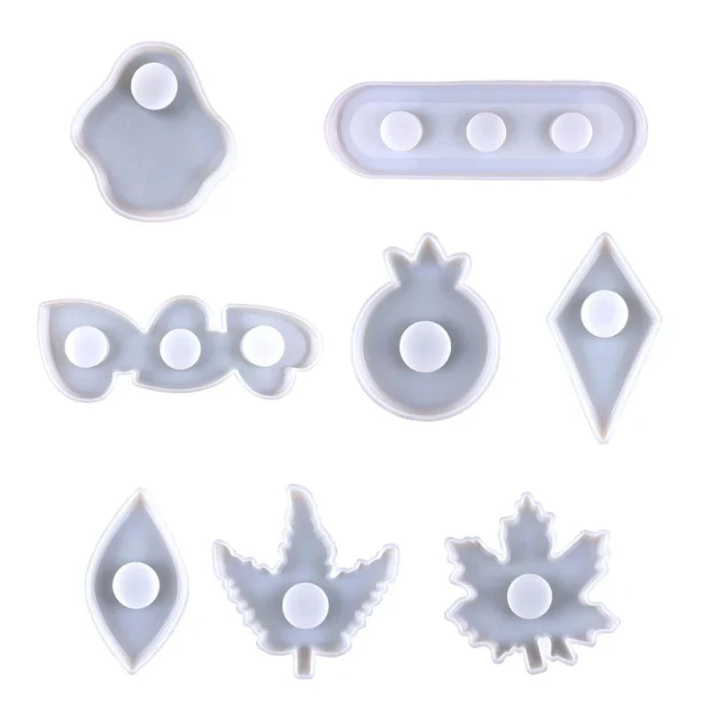 DIY Irregular Shaped Candlestick Silicone Mold 13 Holes