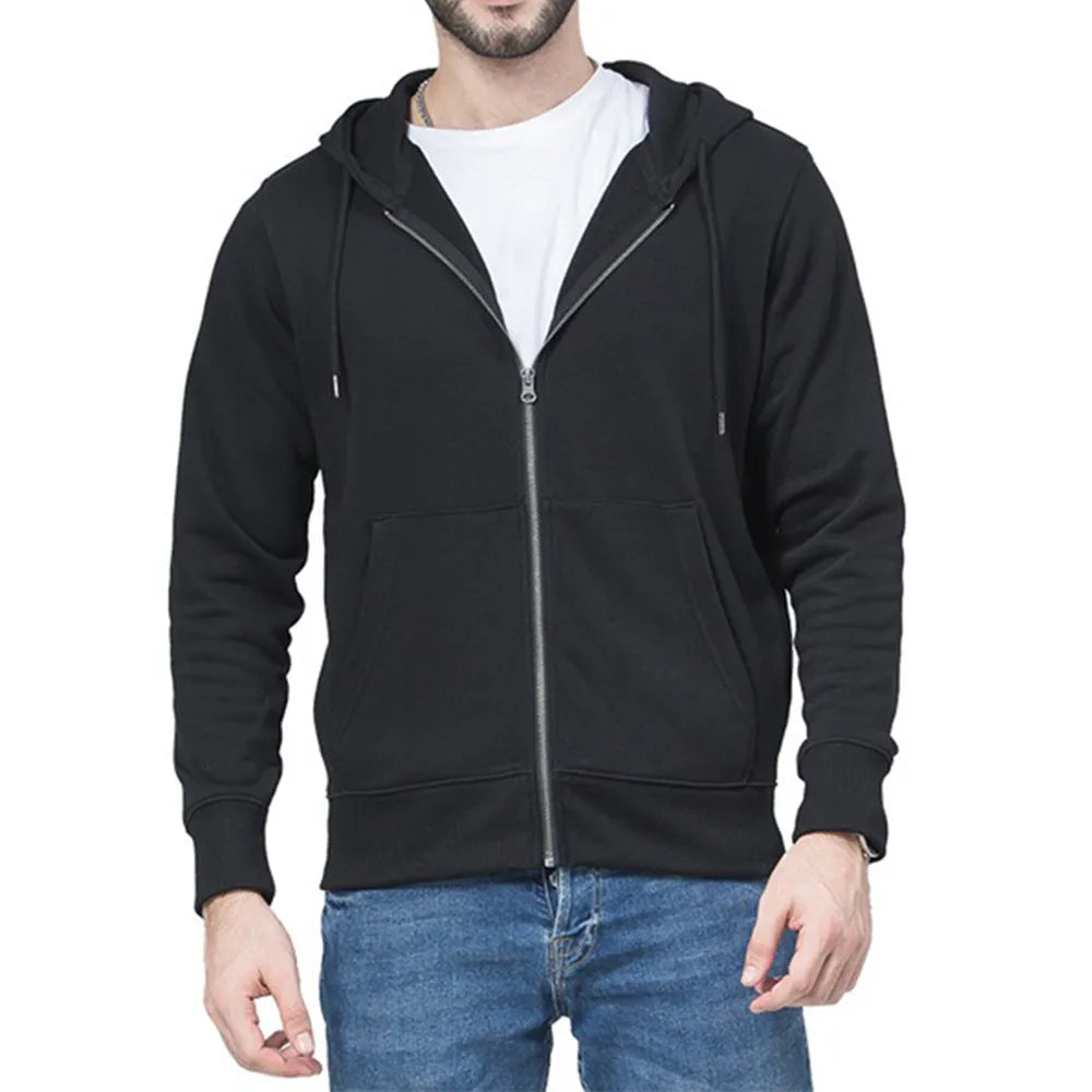 High quality Fashion Zip Hoodies Men Retro Harajuku