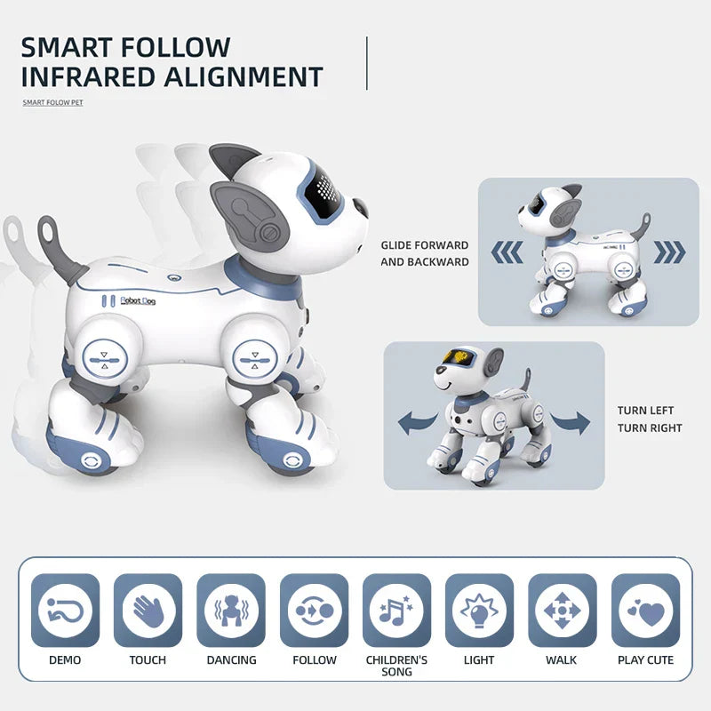 Smart Electronic Animal Pets RC Robot Dog Voice