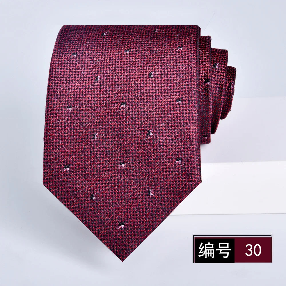 ties for men 2024 Luxury Wine Red Groom