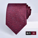 ties for men 2024 Luxury Wine Red Groom