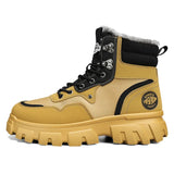 Ankle Boots Men's Winter Biker Motorcycle High Top