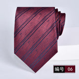 ties for men 2024 Luxury Wine Red Groom