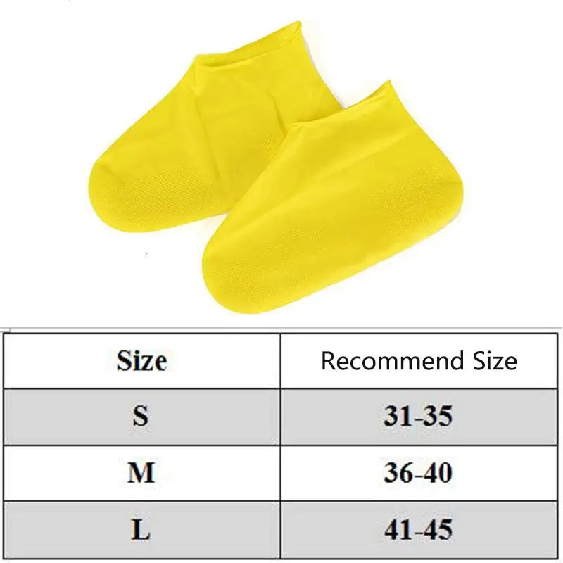 Antislip Latex Rain Boots Rain Shoe Cover Waterproof