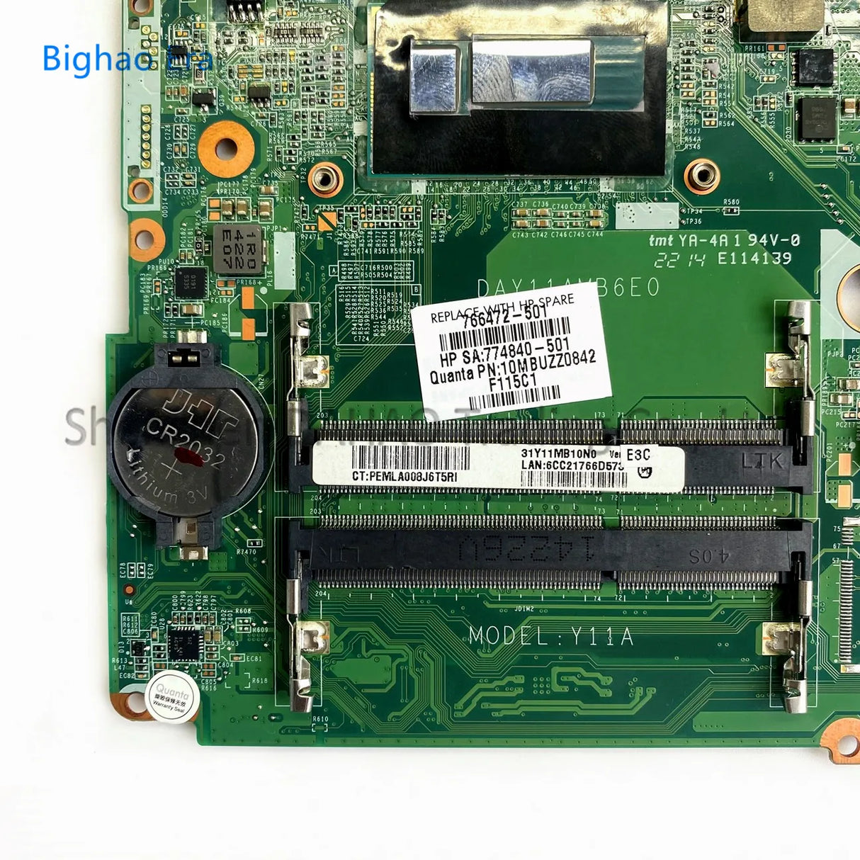 DAY11AMB6E0 Y11A For HP Pavilion 15-P Laptop Motherboard
