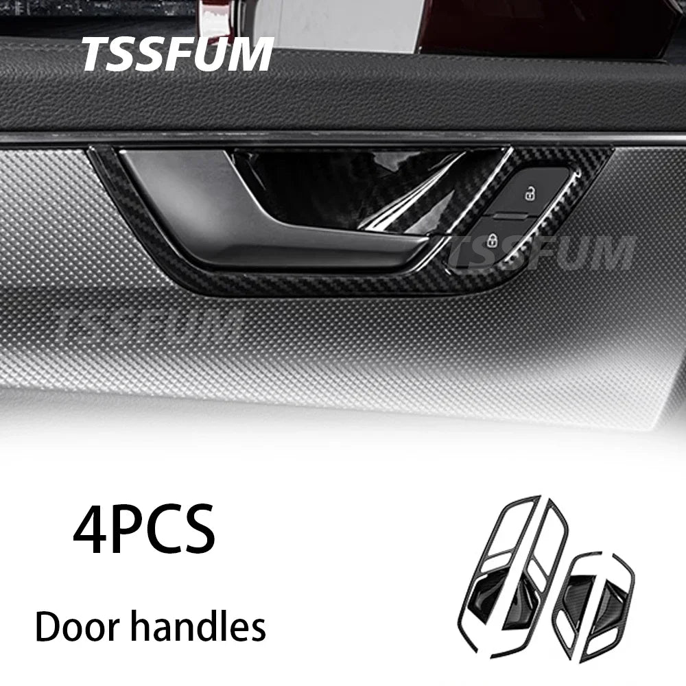 Car Interior Carbon Fiber Full Set Sticker for