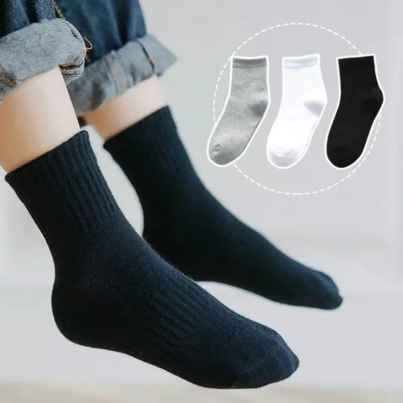 20 Pieces=10 Pairs Children Socks Spring&Autumn Cotton High