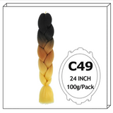 24Inch Synthetic Long Jumbo Ombre Braiding Hair For