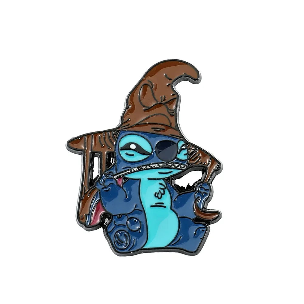 Stitch Lapel Pins for Backpack Accessories Cartoon Lilo