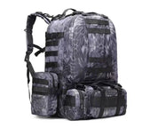 55L 4-in-1 Tactical Molle Backpack for Hiking & Camping
