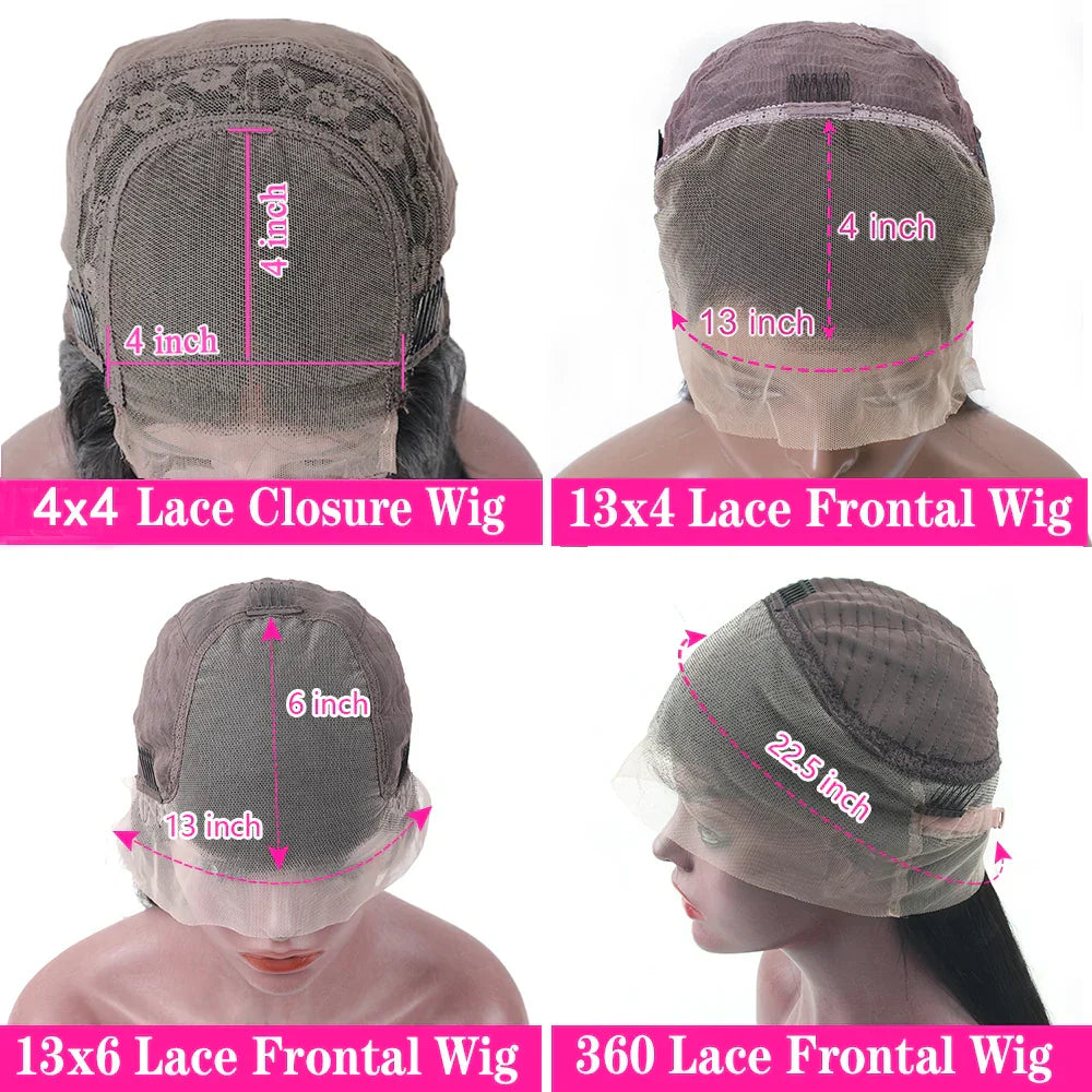 Brown Straight 13x4 Lace Front Human Hair Wigs