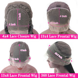 Brown Straight 13x4 Lace Front Human Hair Wigs