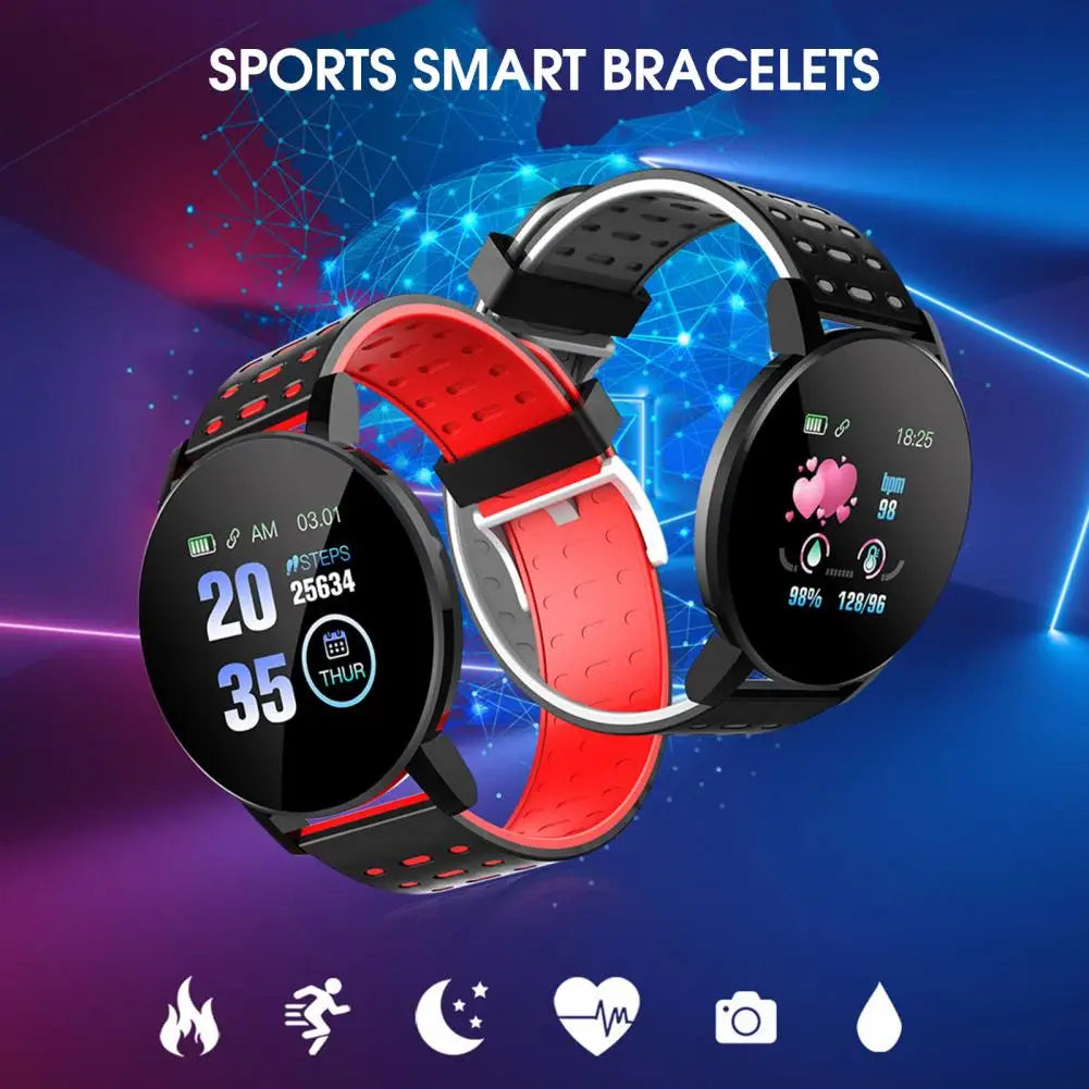 119 Plus Useful Smart Wristwatch Rechargeable Multifunctional Waterproof