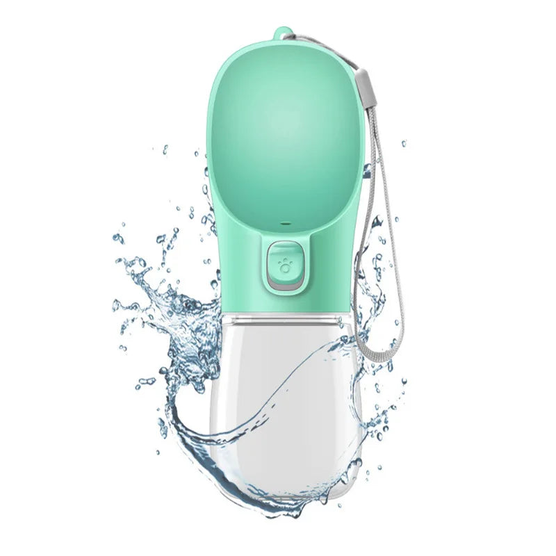 Dog Water Bottle Portable 350ml Leak Proof Feeding