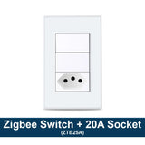 Zemismart Tuya Zigbee Smart Brazil Socket 10A 20A