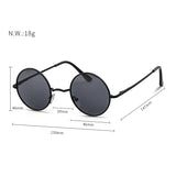 Round Sunglasses Men Polarized UV400 High Quality Brand