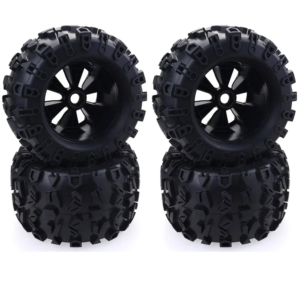 4pcs/pack 1/8 Scale 17mm Hex RC Truck Tires