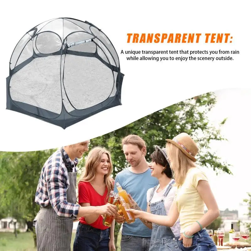 Portable Camping Transparent Tent 5-10 Person Starry Bubble