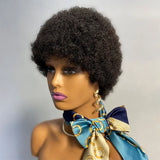 DreamDiana Short African curly Pixie Cut Wig Natural