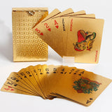 Black Gold Playing Card Poker Game Deck blue
