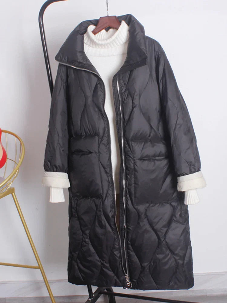SEDUTMO Winter Fashion Long Duck Down Jackets Women