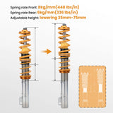 Coilover Struts For VW GOLF GTI JETTA MK4