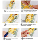 No Tie Shoelace Elastic Round Lock Shoe Laces