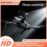 New K10 Max RC Drone HD Triple Camera