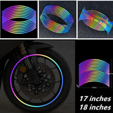 Motorcycle Sticker Laser Wheel Hub Rim Decal Car