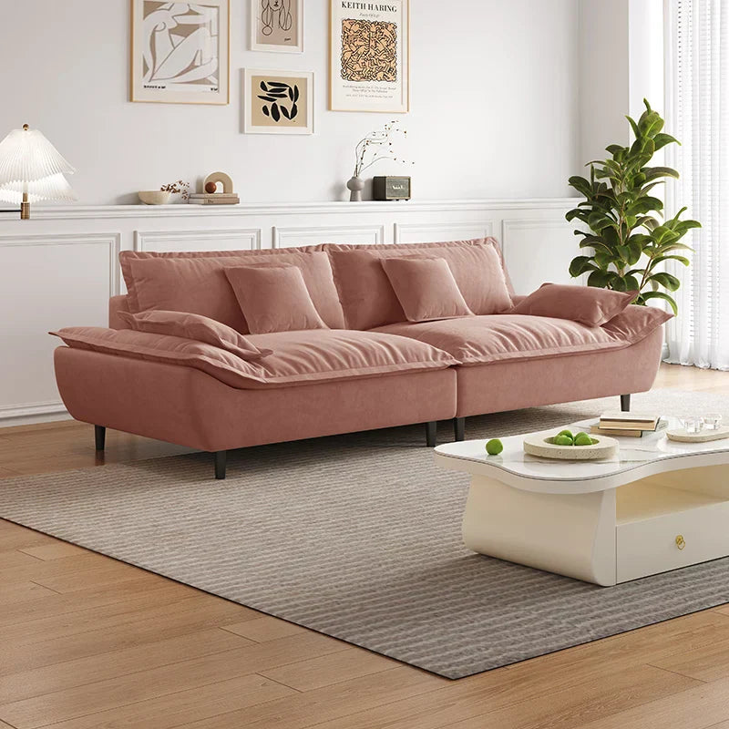 Cream Theater Nordic Living Room Sofas Upholstered Theater