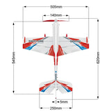QIDI550 RC Plane 2.4G 500mm Wingspan Wind Resistant