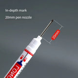 6Pcs/Set 20mm Deep Hole Long Nib Head Markers