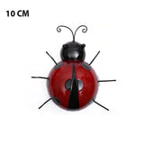 3D Metal Ladybugs Wall Mounted Decor Garden Creative